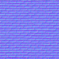 seamless wall bricks normal mapping